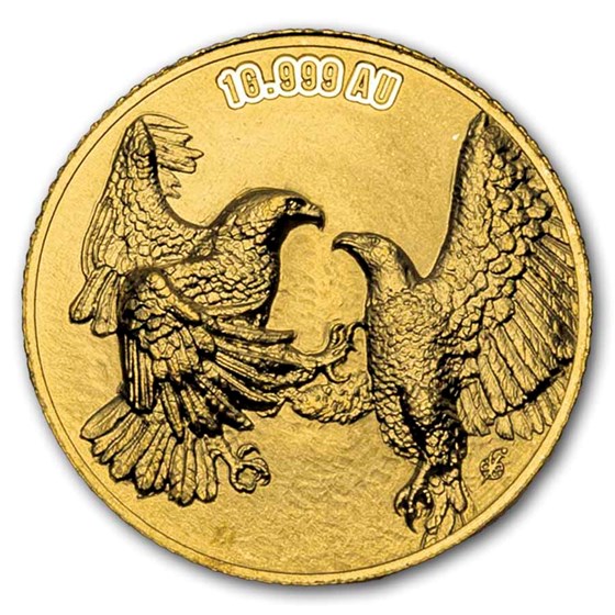 2026 Ivory Coast 1 gram Gold Trésor des Animaux: Eagle
