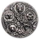 2026 Ivory Coast 5 oz Silver Big Five Asia Completer Coin