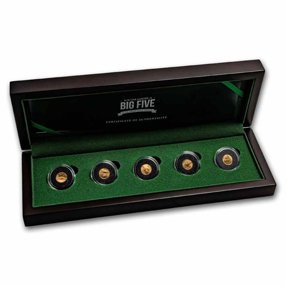 2026 Ivory Coast Gold Big Five South America 5-Coin Set