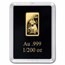 2026 Liberia 1/200 oz Gold Firecracker Girl Coin Bar