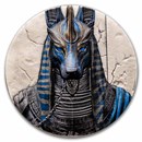 2026 Liberia 1 oz Silver Antique Egyptian Heritage: Anubis
