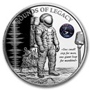2026 Liberia 1 oz Silver Sounds of Legacy: Moon Landing