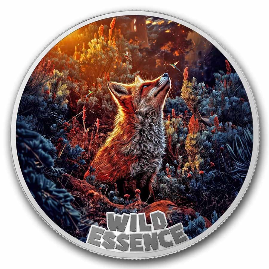 2026 Liberia 1 oz Silver Wild Essence Mammal Collection: Fox