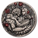 2026 Liberia 2 oz Silver Love Stories: Paolo and Francesca