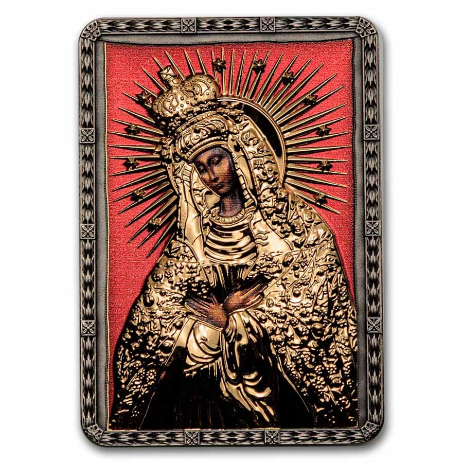 2026 Liberia 2 oz Silver Our Lady of the Gate of Dawn (Box & COA)