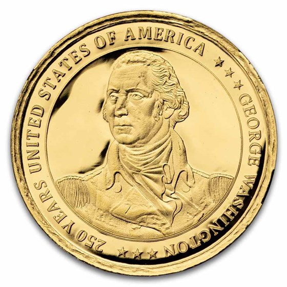 2026 Liberia $25 1/200 oz Gold George Washington Proof