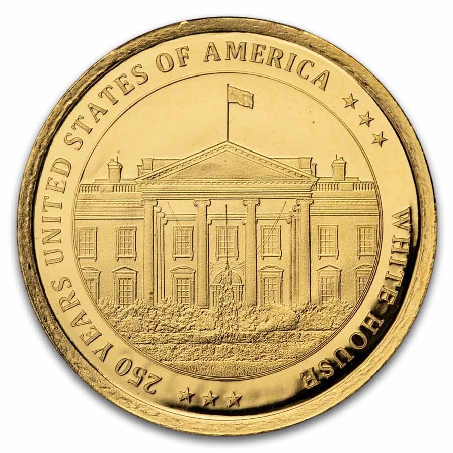 2026 Liberia $25 1/200 oz Gold White House Proof