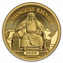 2026 Mongolia 1/2 gram Gold Chinggis Khaan Proof