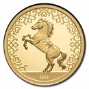 2026 Mongolia 1/2 gram Proof Gold Lunar Year of the Horse