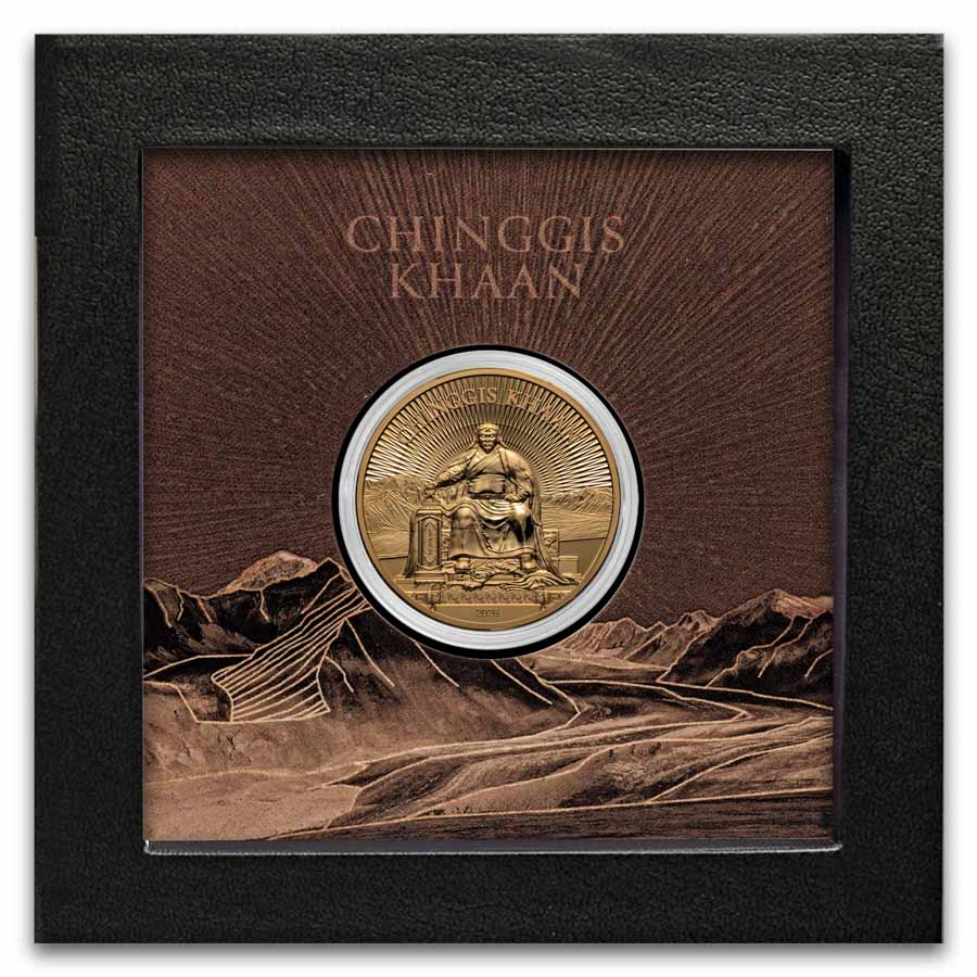 2026 Mongolia 1 oz Gold Chinggis Khaan Proof (w/ Box & COA) | eBay