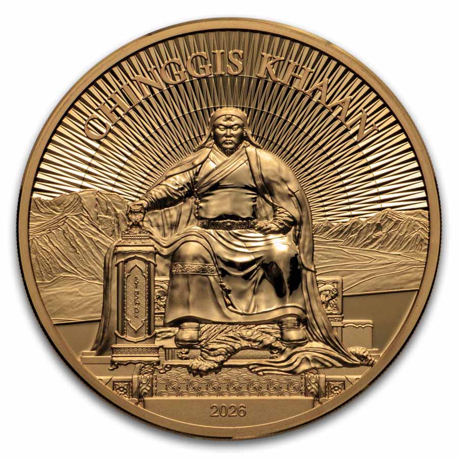 2026 Mongolia 1 oz Gold Chinggis Khaan Proof (w/ Box & COA) | eBay