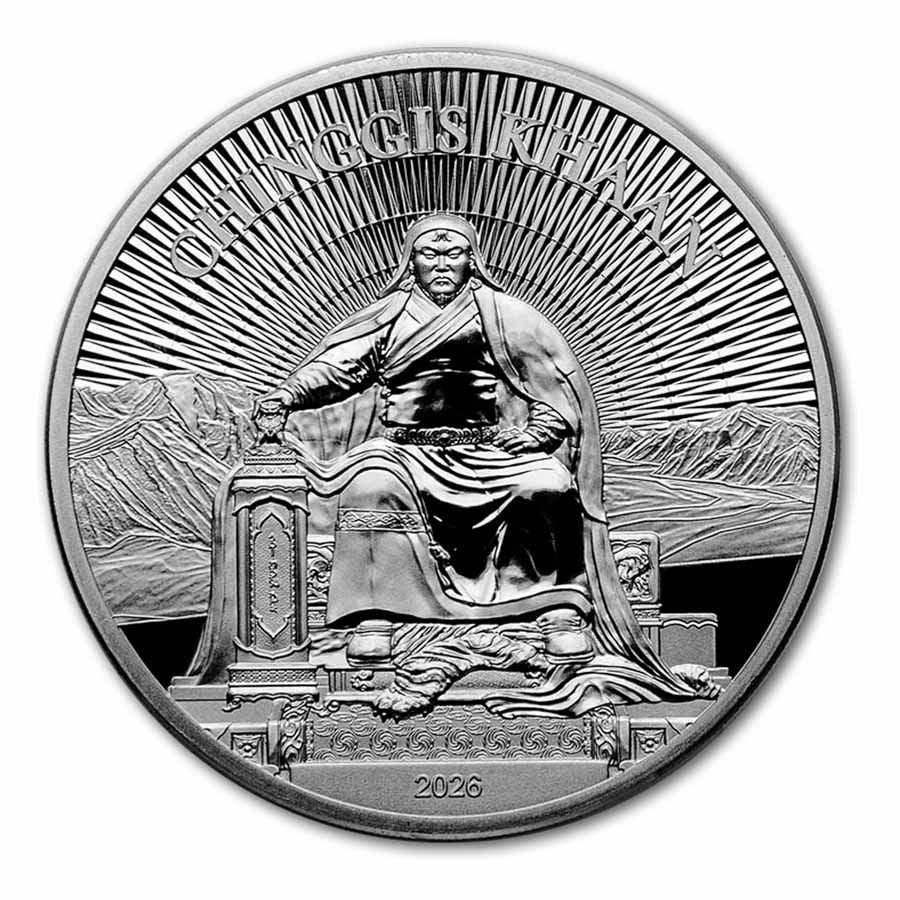Buy 2026 Mongolia 1 oz Silver Chinggis Khaan Proof | APMEX