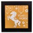 2026 Mongolia 1 oz Silver Gilded Lunar Wild Horse Shaped Coin