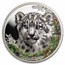 2026 Mongolia 1 oz Silver Woodland Spirits: Snow Leopard (w/ COA)