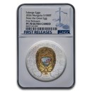 2026 Mongolia 2 oz Ag Faberge Egg; Peter the Great PF-70 NGC FR