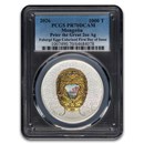 2026 Mongolia 2 oz Ag Faberge Egg; Peter the Great PR-70 PCGS FDI