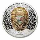 2026 Mongolia 2 oz Silver Faberge Egg; Peter the Great