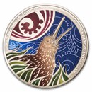 2026 New Zealand 1 oz Silver Proof North Island Brown Kiwi