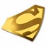 2026 Niue 1/10 gram Gold $1 Shaped Superman Logo