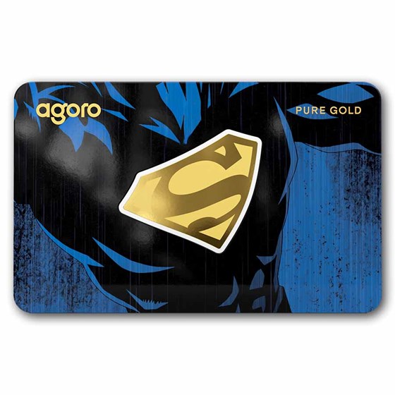 2026 Niue 1/10 gram Gold $1 Shaped Superman Logo
