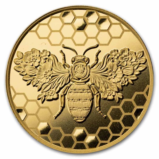 2026 Niue 1/10 oz Gold Gold Bee Proof (with Box & COA)