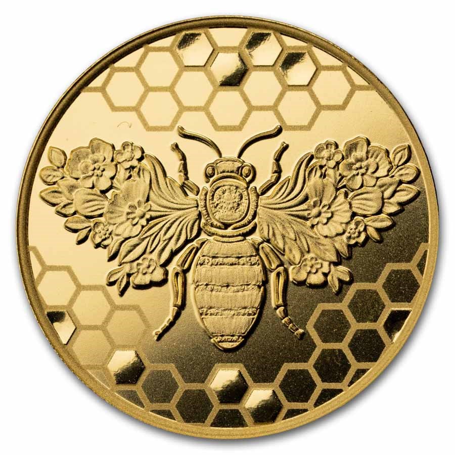 2026 Niue 1/10 oz Gold Gold Bee Proof (with Box & COA)