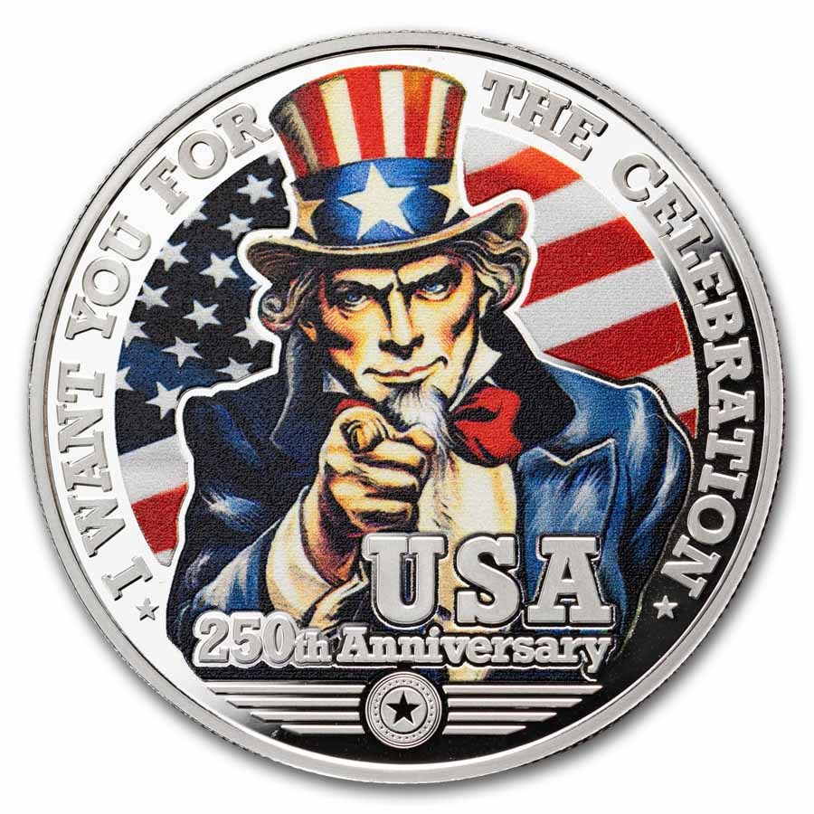 2026 Niue 1/2 oz Silver 250 Years of U.S. Independence: Uncle Sam