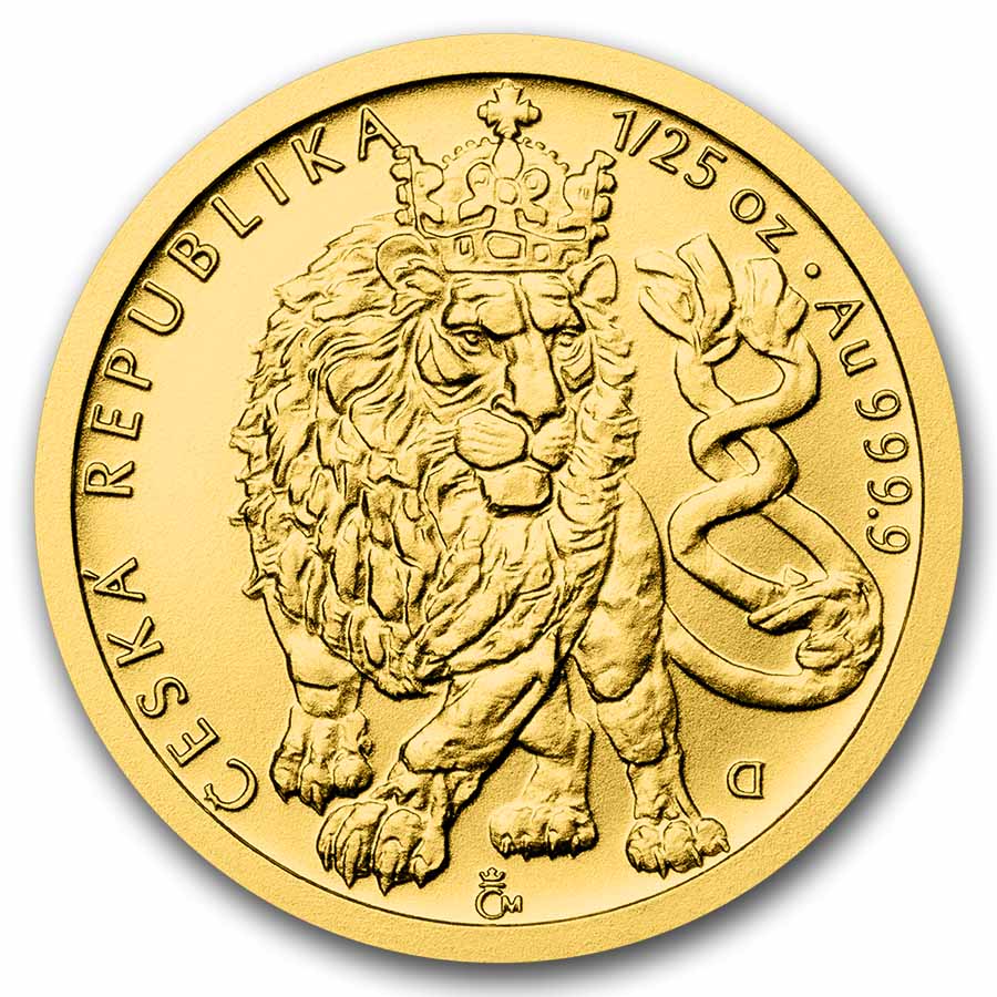 Buy 2026 Niue 1/25 oz Gold Czech Lion BU | APMEX