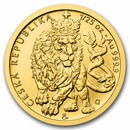2026 Niue 1/25 oz Gold Czech Lion BU