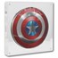 2026 Niue 1 Kilo Silver $50 Marvel: Captain America's Shield
