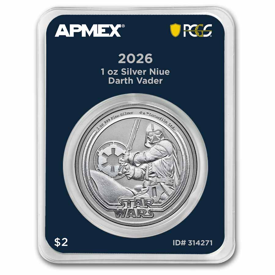 ニウエ銀貨　Star Wars PCGS MS69 No.457 Buy 2025 Niue 1 oz Silver Star Wars Darth Vader (MDP) | APMEX