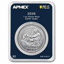 2026 Niue 1 oz Ag Star Wars Darth Vader (MD® Premier +PCGS FS)