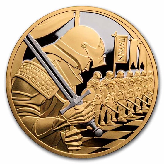 2026 Niue 1 oz Gold Chess Pawn Proof (with Box & COA)