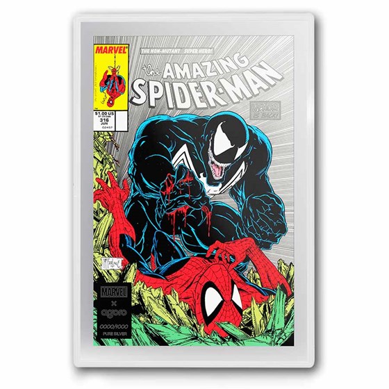 2026 Niue 1 oz Silver $2 Marvel Comic Covers: Venom Unleashed