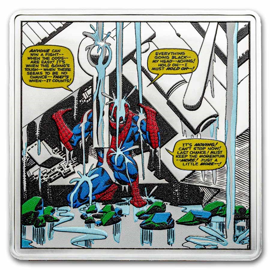 2026 Niue 1 oz Silver $2 Marvel: Spider-Man Finds Strength