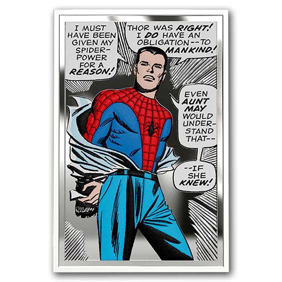 2026 Niue 1 oz Silver $2 Marvel: Spider-Man Power, Duty & Choice