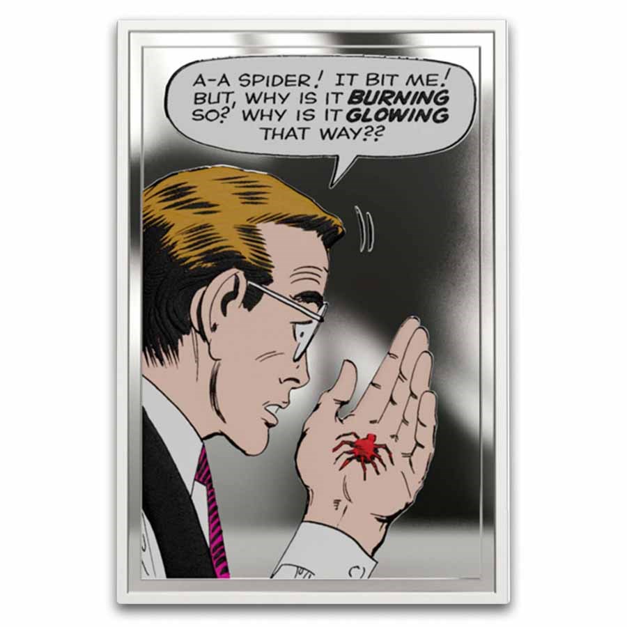 2026 Niue 1 oz Silver $2 Marvel: Spider-Man The Bite that Changed