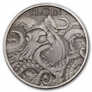 2026 Niue 1 oz Silver Antique Mythical Creatures; The Kraken