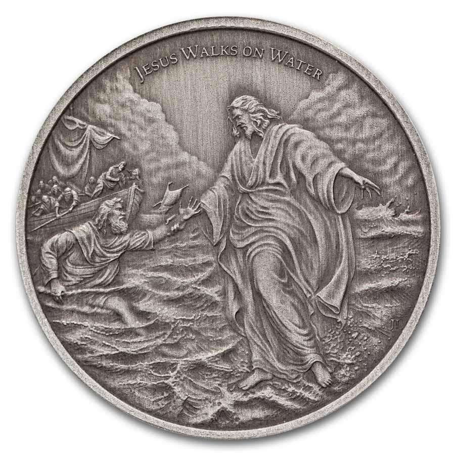 Buy 2026 1 oz Silver Antique Christ Walking on Water | APMEX