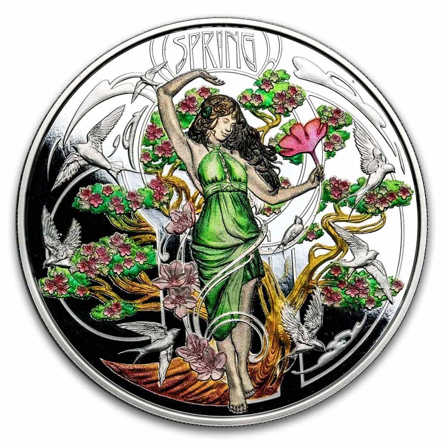 2026 Niue 1 oz Silver Four Seasons: Spring (with Box & COA)