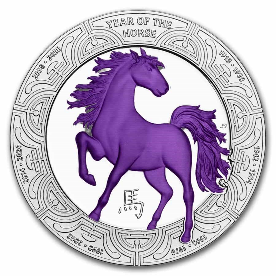 2026 Niue 1 oz Silver Lunar Year of The Horse (Colorized)