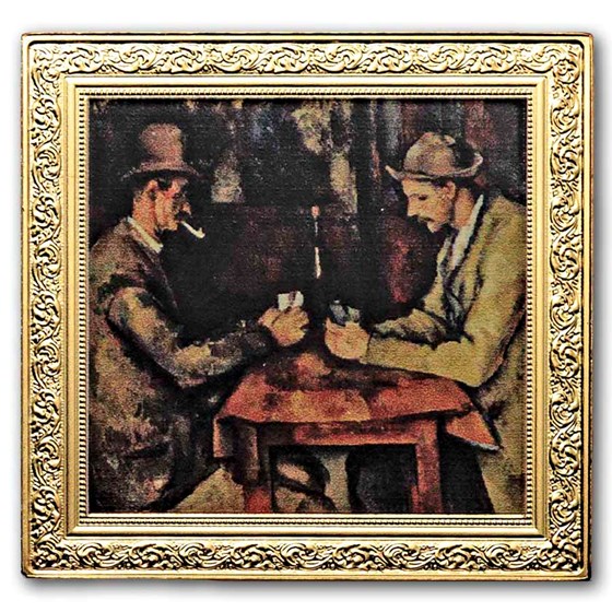 2026 Niue 1 oz Silver Paul Cézanne Painting: The Card Players