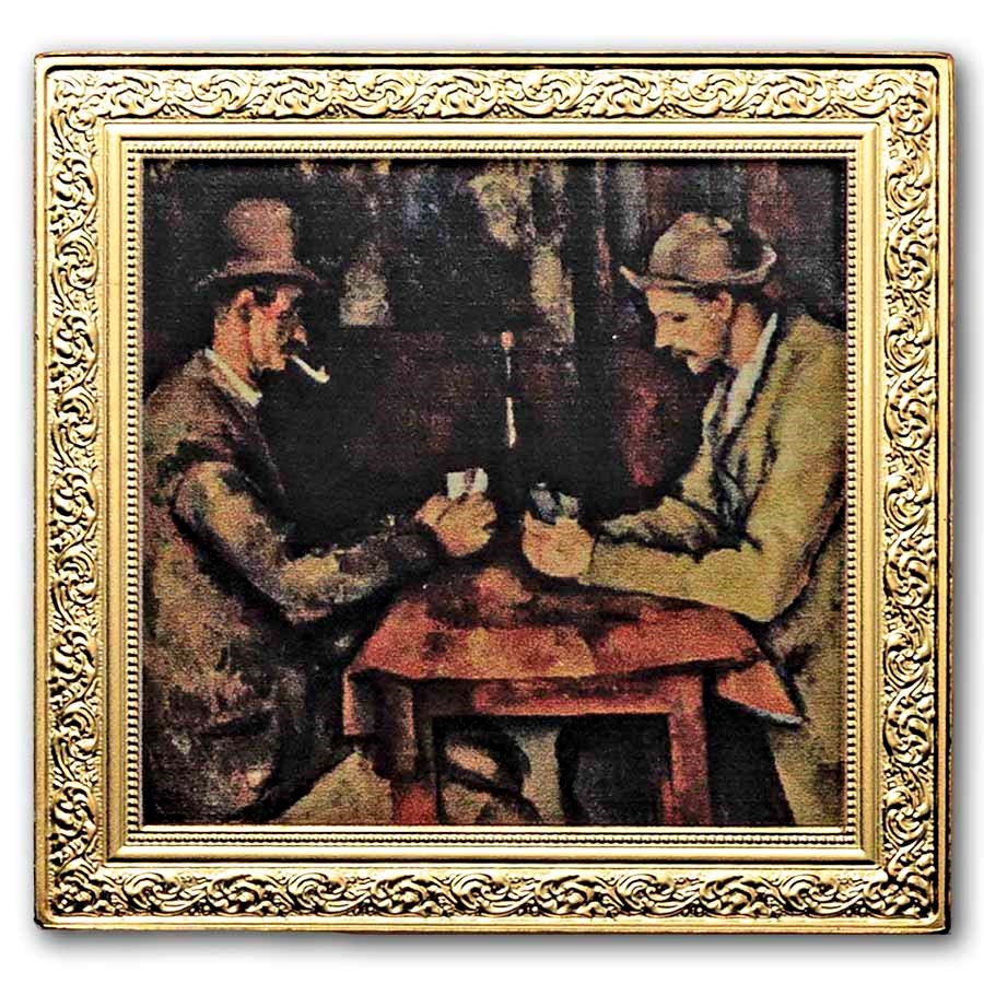 2026 Niue 1 oz Silver Paul Cézanne Painting: The Card Players