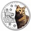 2026 Niue 1 oz Silver Proof Cat Breeds: European Shorthair