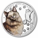 2026 Niue 1 oz Silver Proof Cat Breeds: Norwegian Forest Cat
