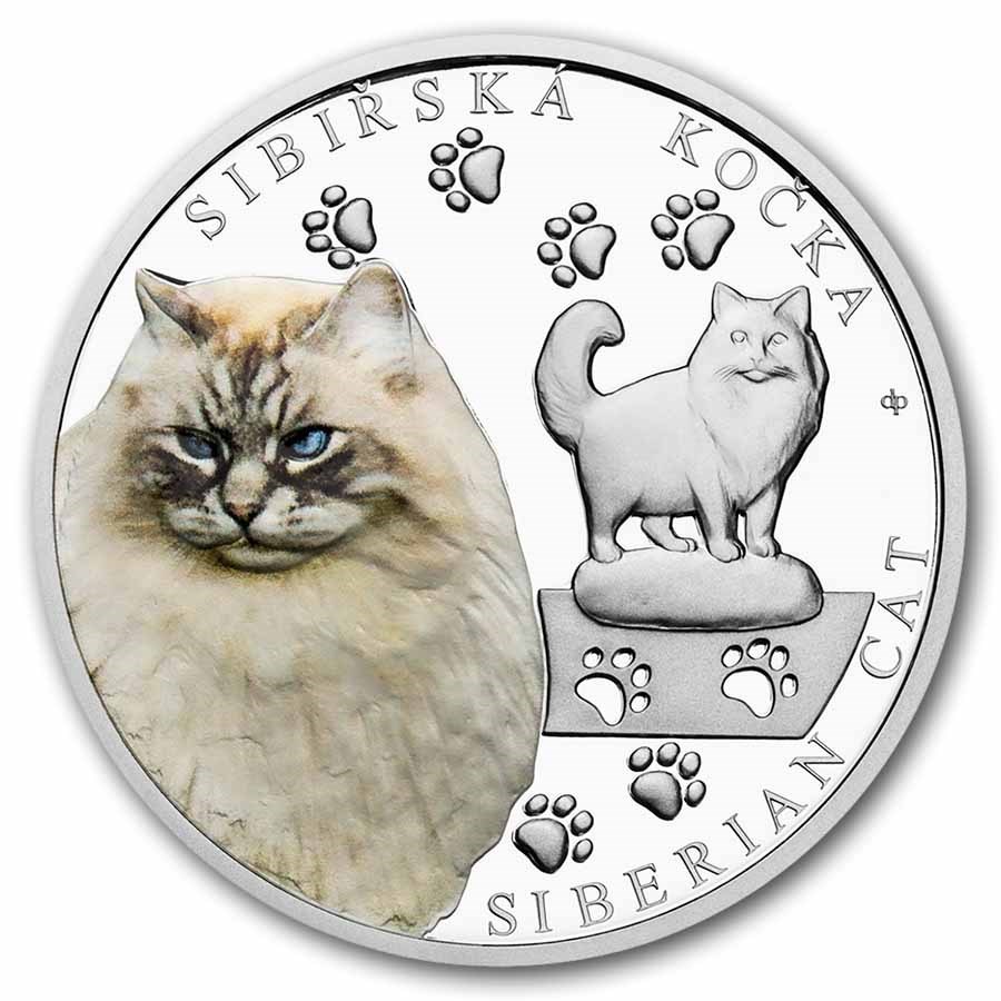 2026 Niue 1 oz Silver Proof Cat Breeds: Siberian