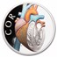 2026 Niue 1 oz Silver Proof Colorized Human Body - Heart