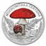 2026 Niue 1 oz Silver Proof Colorized Mushrooms: Red Toadstool
