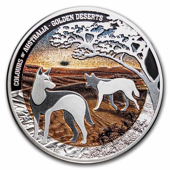 2026 Niue 1 oz Silver Proof Colours of Australia; Golden Deserts