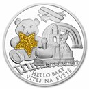 2026 Niue 1 oz Silver Proof Crystal Coin: Hello Baby